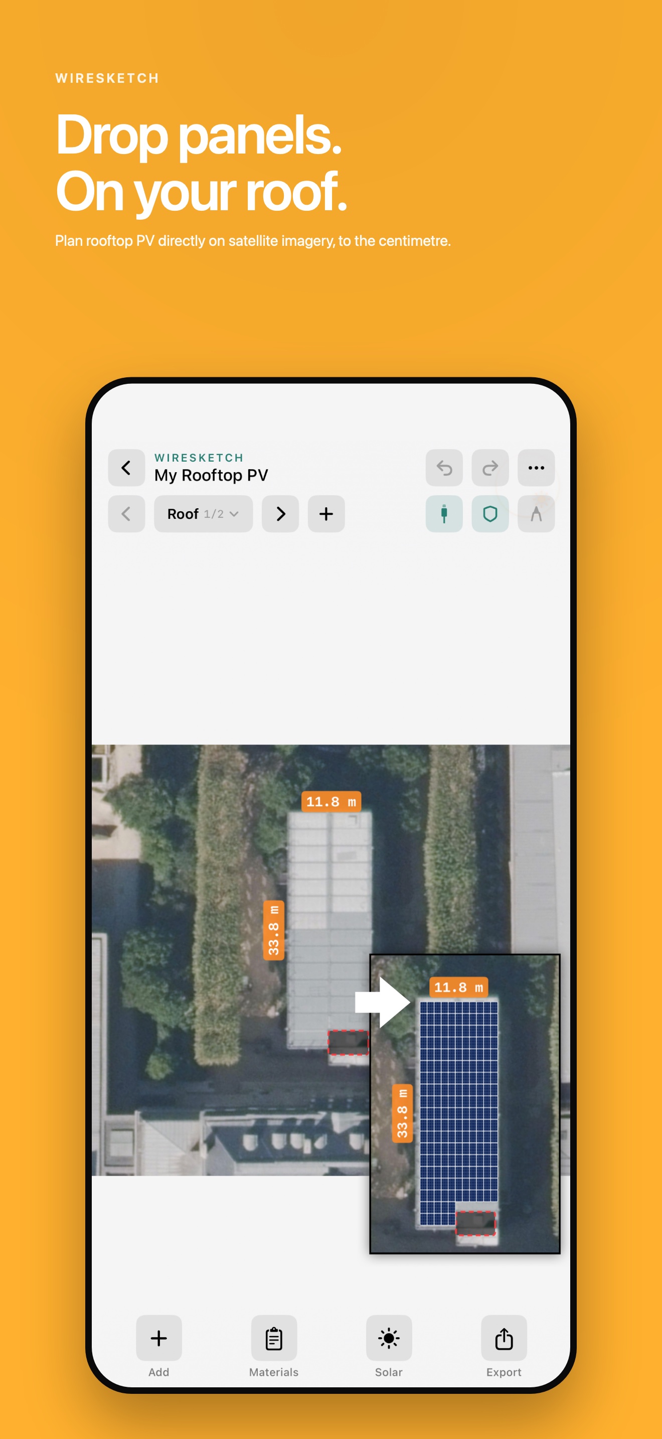 Solar panel planning on satellite imagery