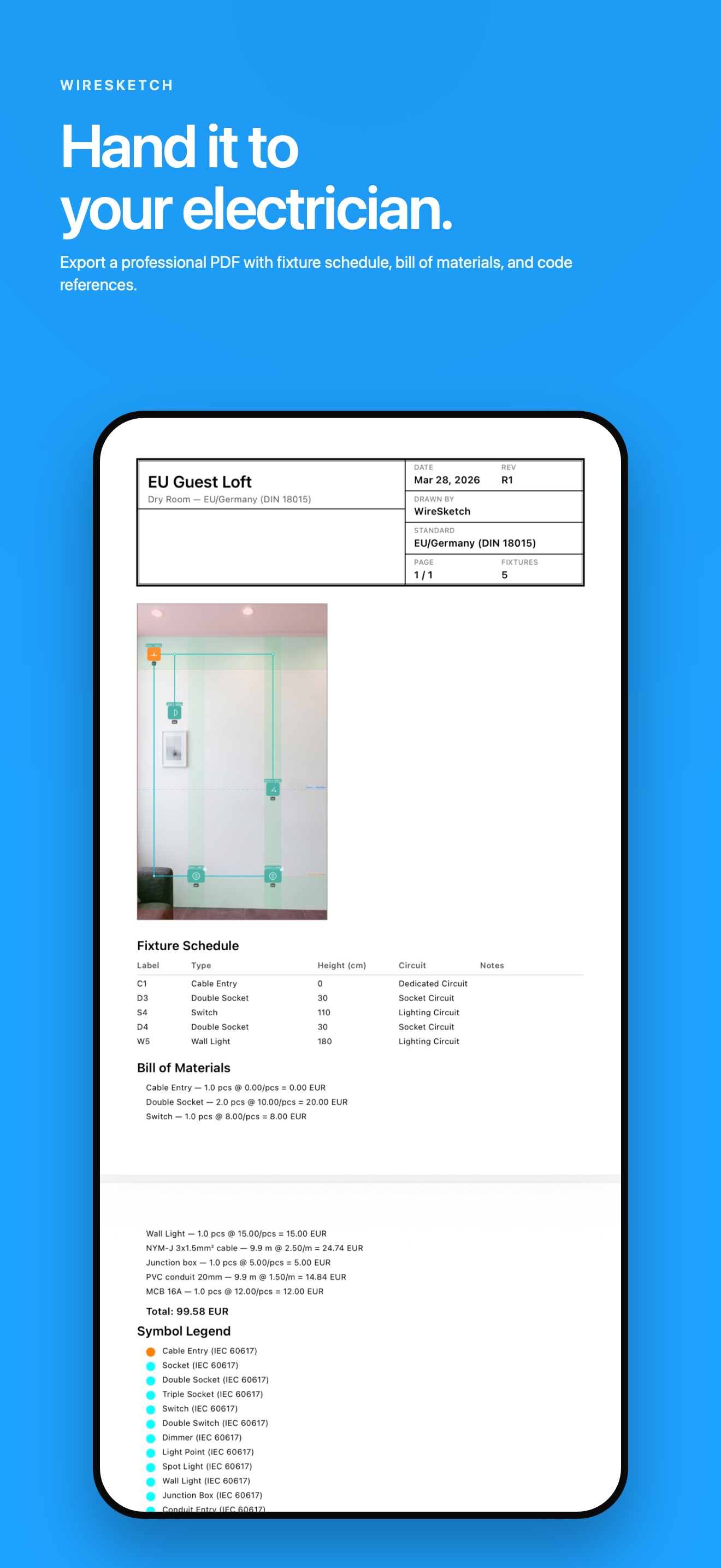 Renovation Brief PDF export