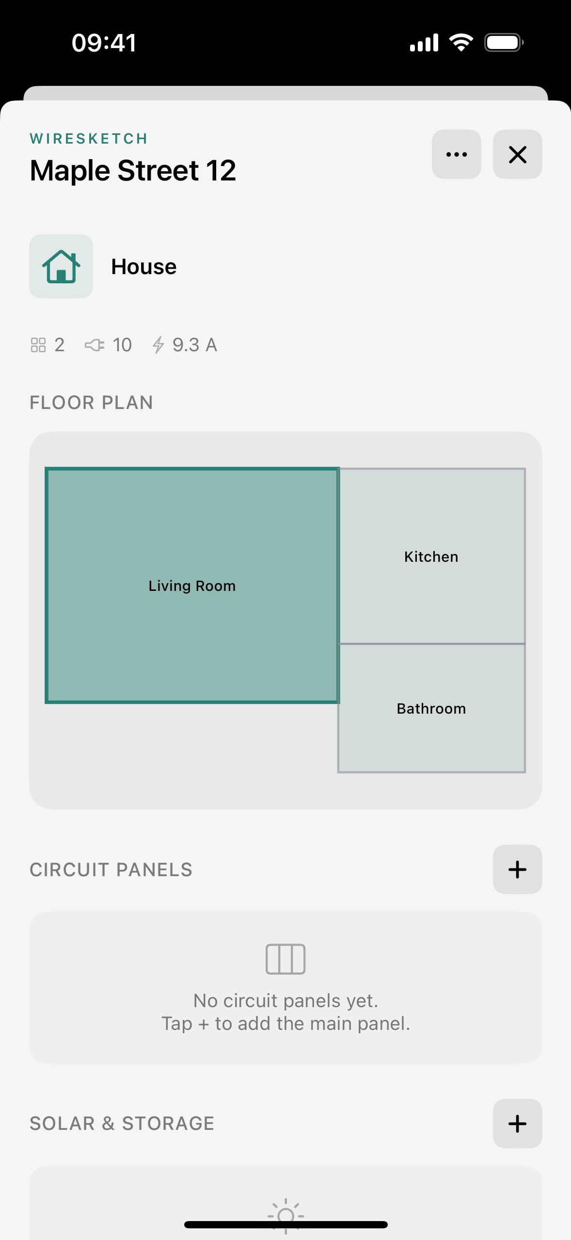 Whole-house floor plan from a LiDAR scan